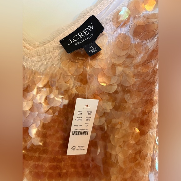 J CREW COLLECTION Sequin Panel Dress size 12 NWT - Picture 5 of 7